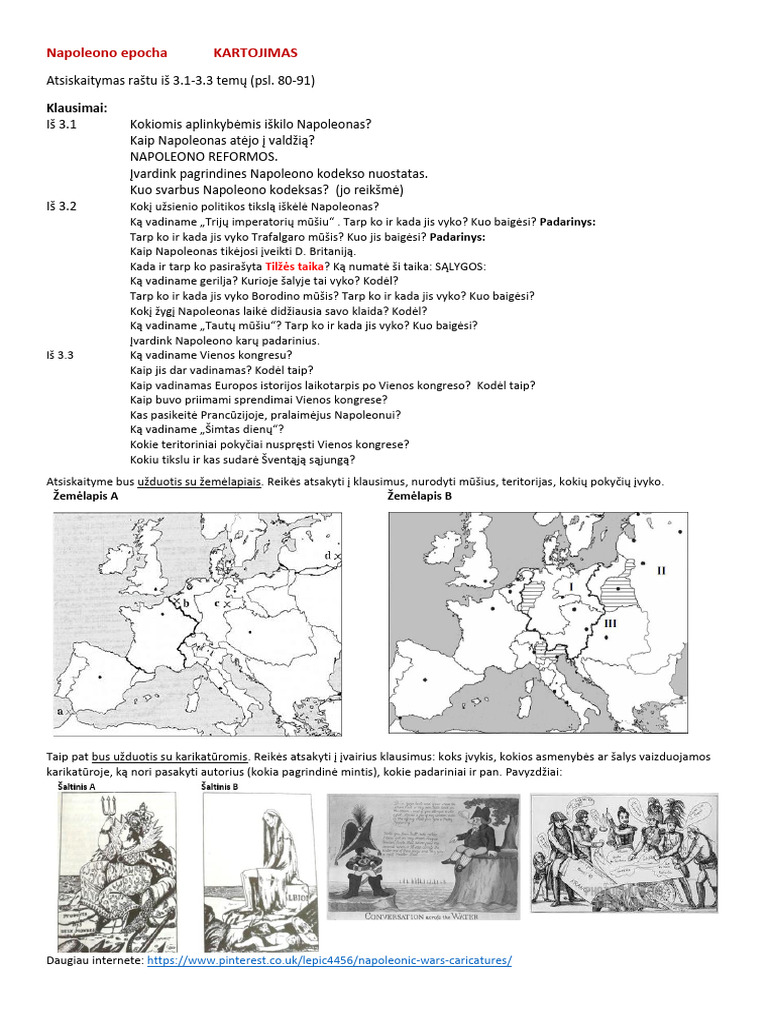Napoleono_epocha_kartojimo_klausimai_atsiskaitymui | PDF