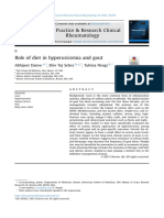 Role of Diet in Hyperuricemia and Gout