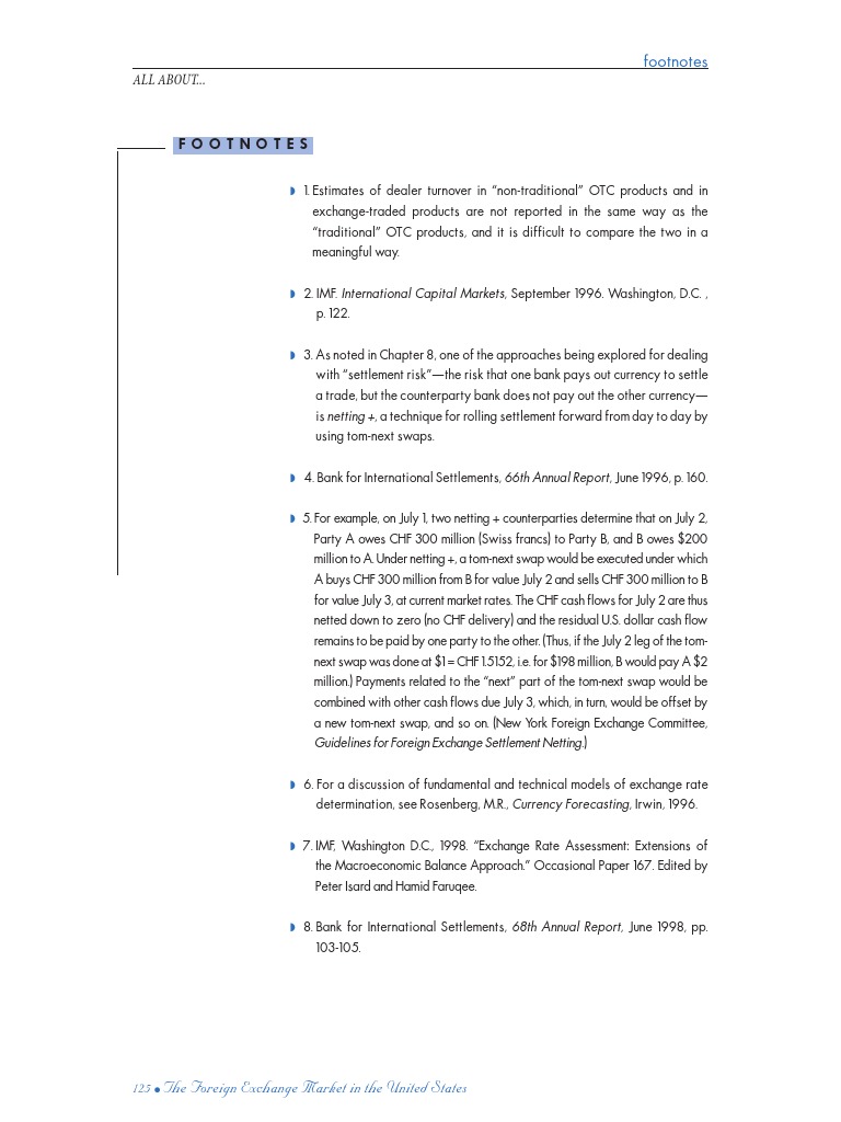Overview of the U.S. Foreign Exchange Market | PDF