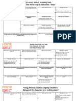 'Power and Conflict' Quotation Drills Amended