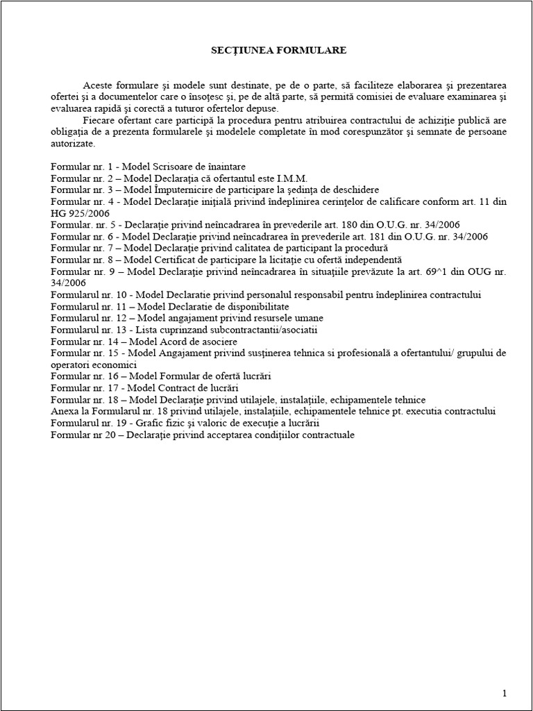 FORMULARE | PDF