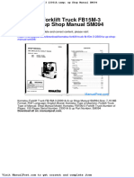 Komatsu Forklift Truck Fb15m 3 23001a Up Shop Manual Sm094