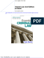 Essential Criminal Law 2nd Edition Lippman Test Bank