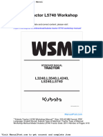 Kubota Tractor l5740 Workshop Manual