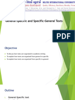 6 Information Flow General Specific and Specific General Text