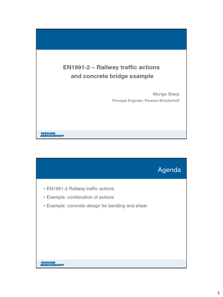 EN 1991-2: Railway Load Models | PDF | Bridge | Bending