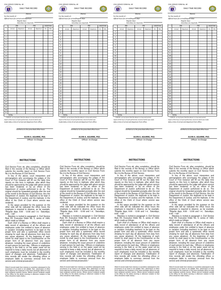Daily Time Record | PDF | Law Clerk | Political Law
