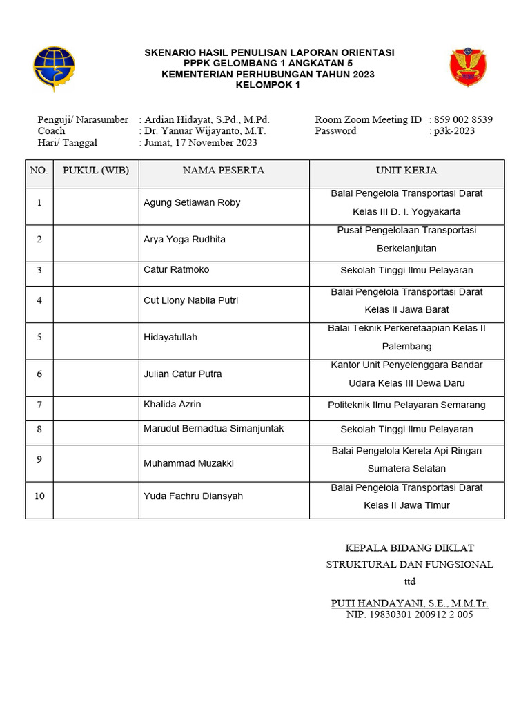 Skenario penilaian pppk tahun 2023 pdf
