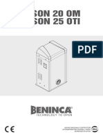 Beninca-Bison25-Electric Gate Manual