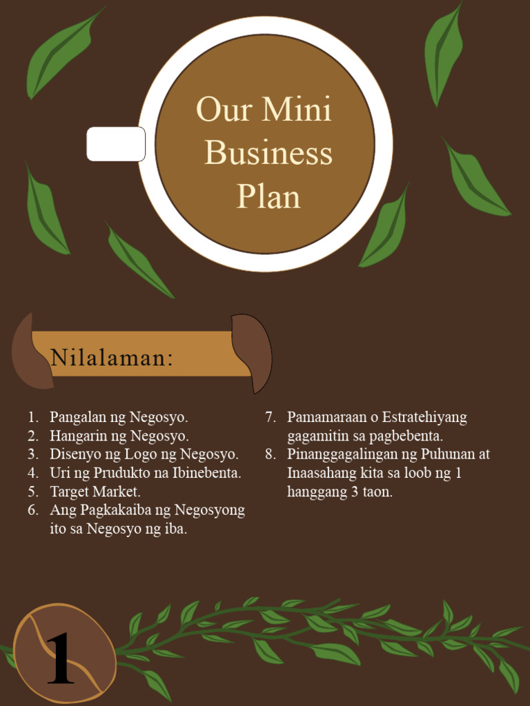 Mini Business Plan | PDF