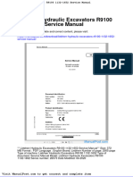 Liebherr Hydraulic Excavators r9100 1132 1652 Service Manual