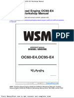 Kubota Diesel Engine Oc60 E4 Oc95 E4 Workshop Manual