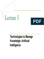 Technologies To Manage Knowledge: Artificial Intelligence