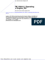 Liebherr LTM 1500-8-1 Operating Instructions Engine Ru