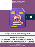 MSDM Modul Uas Genap d4 Statistika