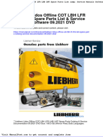 Liebherr Lidos Offline Cot LBH LFR LHB LWT Spare Parts Catalog Service Documentation 09 2021 DVD