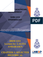 Chapter 3-Historocal Development of Epidemiology