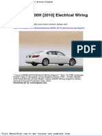 Lexus Ls600h 2010 Electrical Wiring Diagram