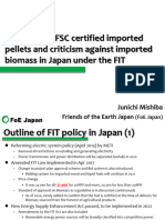 Doubts With FSC Certified Imported Pellets and Criticism Against Imported Biomass in Japan Under The FIT