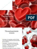 Arterial Thrombosis and Embolism