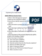 ADNOC WMS Exam Question Paper - Velosi