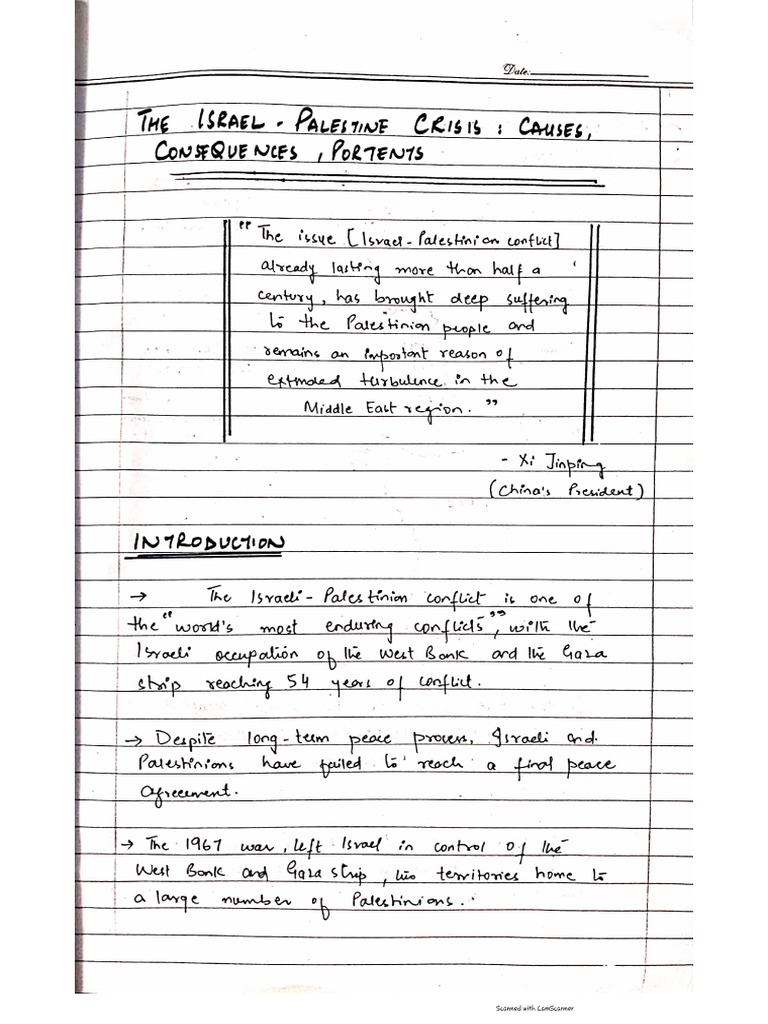 Israel-Palestine Conflict | PDF