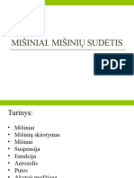 Mišiniai. Mišinių Sudėtis