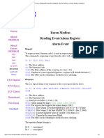 Alarm Event - Reading Event - Alarm Register - Enron Modbus - Simply Modbus Software