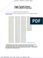 Linkbelt Rough Terrain Crane RTC 8025 II RTC 8030 II Service Manual