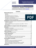 Hypertension in Pregnancy Medical Management