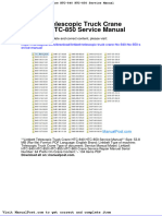 Linkbelt Telescopic Truck Crane HTC 840 HTC 850 Service Manual