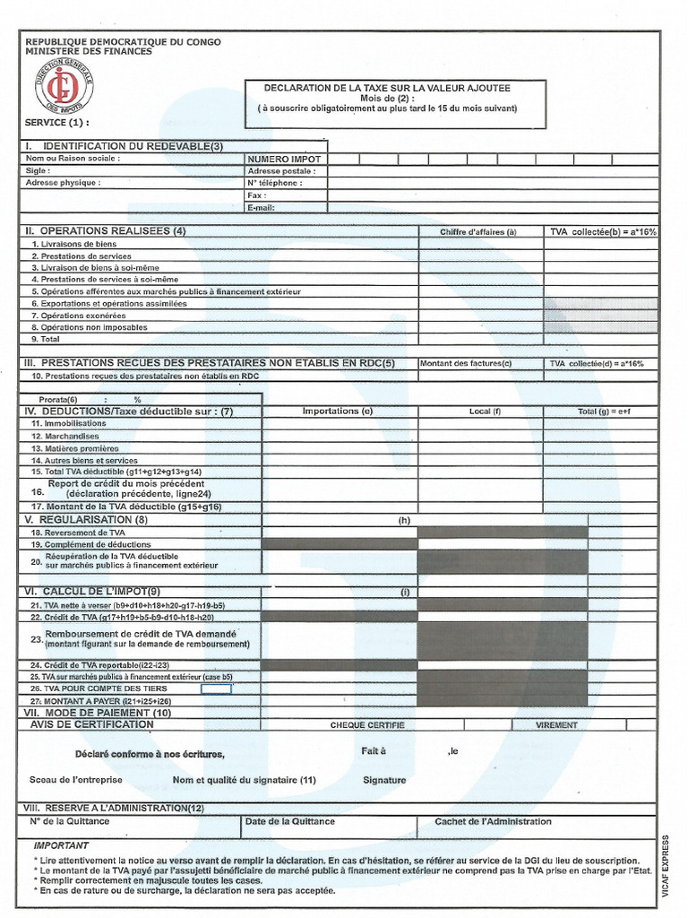 Decl Tva | PDF
