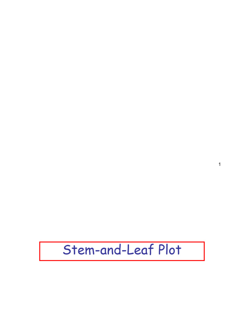 Creating Stem-and-Leaf Plots | PDF | Visualization (Graphics ...