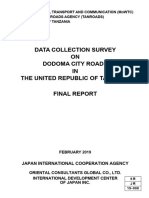 Data Collection Survey ON Dodoma City Roads IN The United Republic of Tanzania Final Report