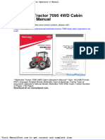Mahindra Tractor 7095 4wd Cabin Operators Manual
