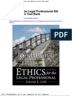 Ethics For The Legal Professional 8th Edition Orlik Test Bank