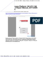 Manitou Access Platform 160 Atj 180 Atj Euro 3 Repair Manual 647123en 09-06-2016
