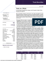 Tesla Sell Side Coverage - 2
