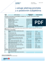 Erste 18.10.2018. - Naknade Za Usluge Platnog Prometa U Poslovanju S Poslovnim Subjektima U Primjeni Od 26.10.2018