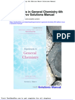 Experiments in General Chemistry 6th Edition Murov Solutions Manual