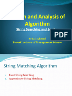 Algorithm 11th Lecture String Searching