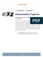 Fiche M Tier - Responsable D'agence