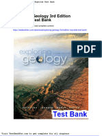 Exploring Geology 3rd Edition Reynolds Test Bank