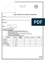 t2 G5 Diagnostic Test