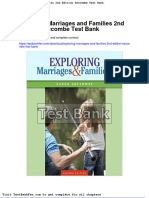 Exploring Marriages and Families 2nd Edition Seccombe Test Bank