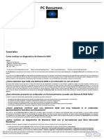 Como Realizar Un Diagnóstico de Memoria RAM - PC Resumen