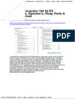 Link Belt Excavator 160 x2 Ex Schematics Operators Shop Parts Service Manual