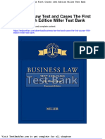 Business Law Text and Cases The First Course 14th Edition Miller Test Bank