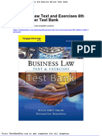 Business Law Text and Exercises 8th Edition Miller Test Bank