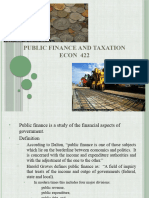 Chapter 1 Public Finance and Taxation